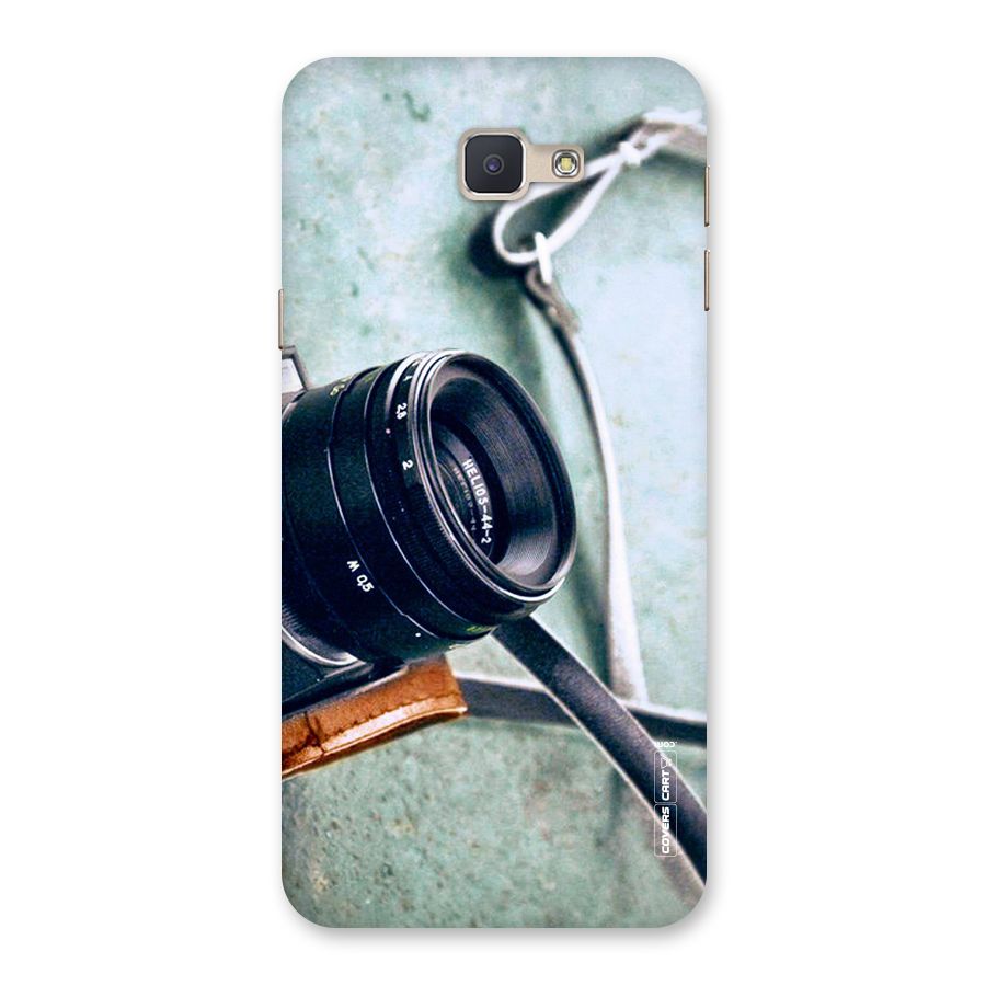 Leather Camera Lens Back Case for Galaxy J5 Prime