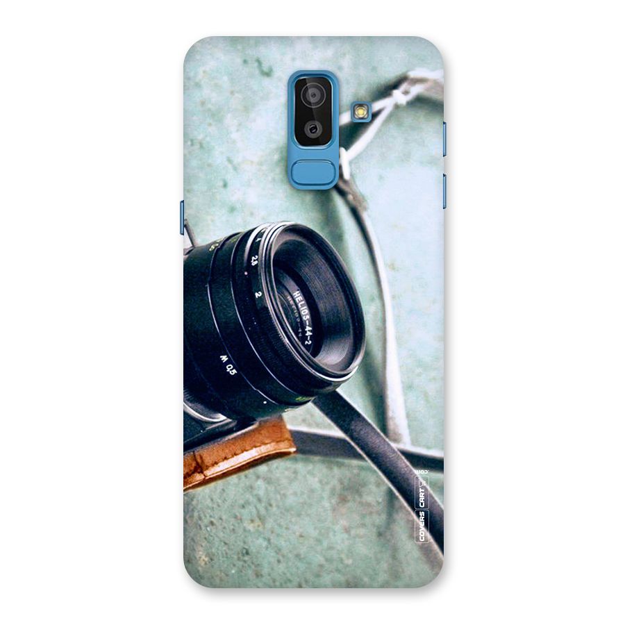 Leather Camera Lens Back Case for Galaxy J8