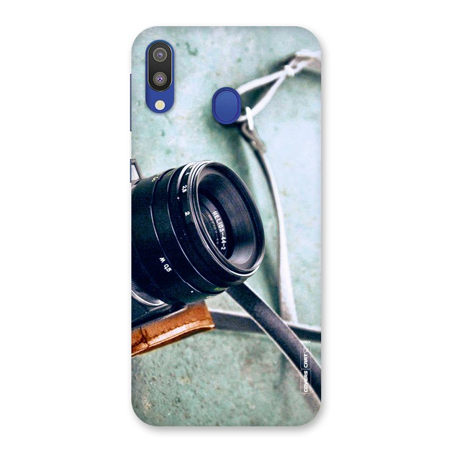 Leather Camera Lens Back Case for Galaxy M20