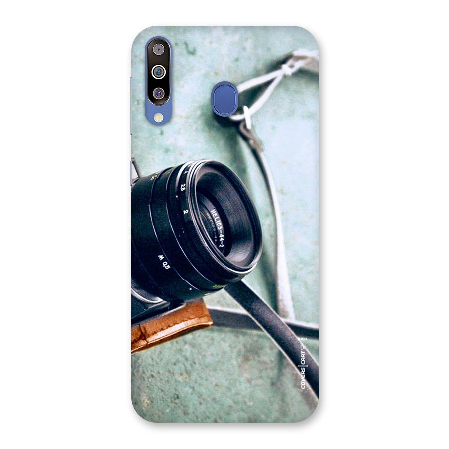 Leather Camera Lens Back Case for Galaxy M30