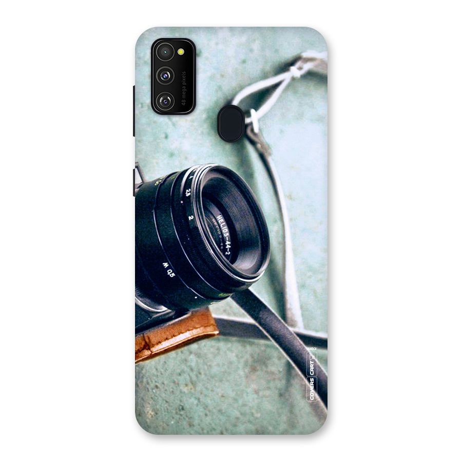Leather Camera Lens Back Case for Galaxy M30s