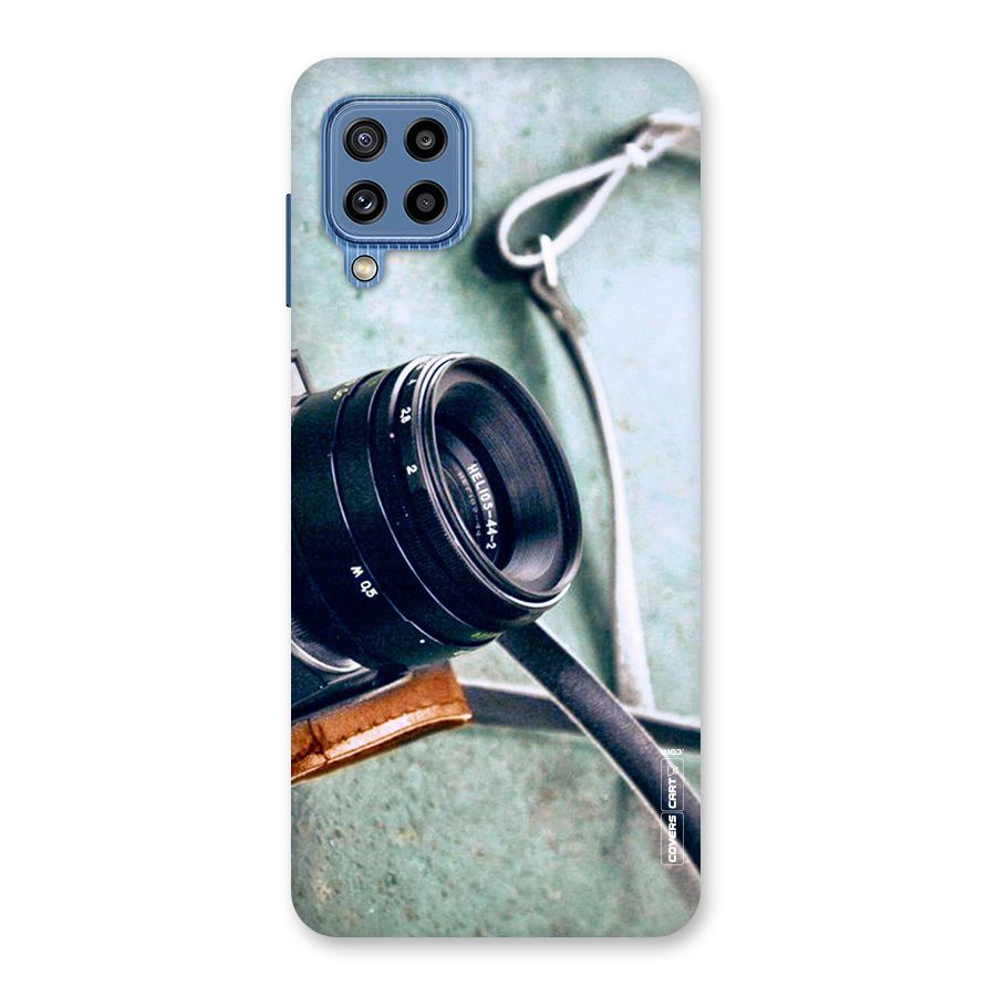 Leather Camera Lens Back Case for Galaxy M32