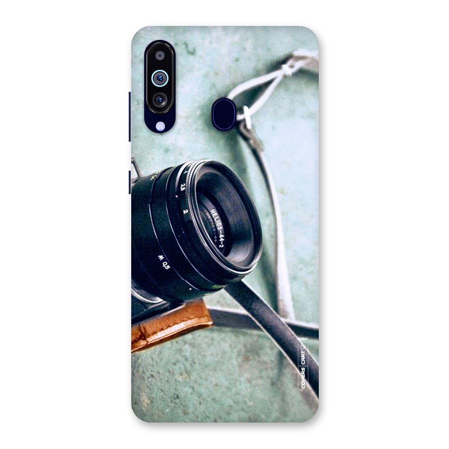 Leather Camera Lens Back Case for Galaxy M40