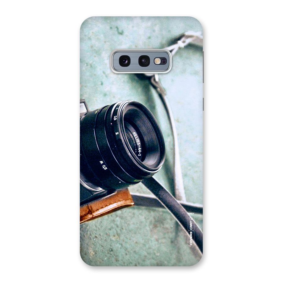 Leather Camera Lens Back Case for Galaxy S10e