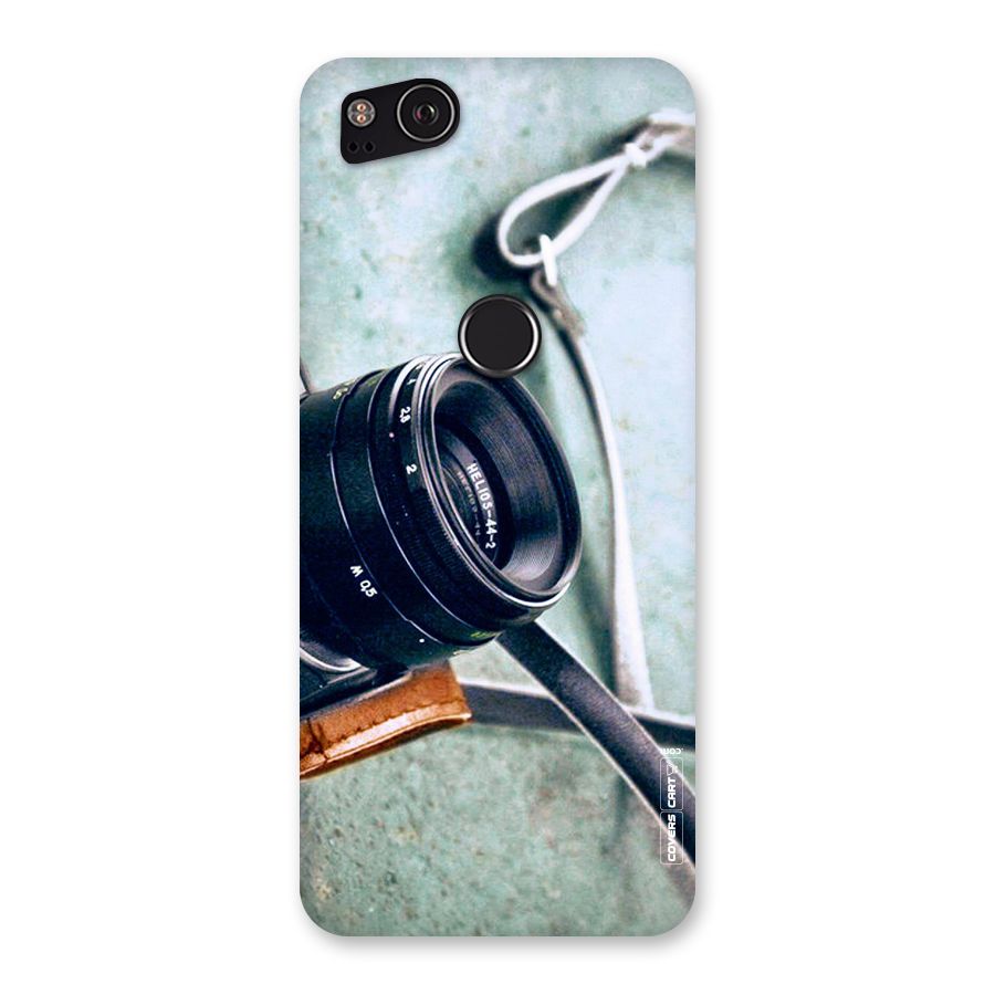 Leather Camera Lens Back Case for Google Pixel 2