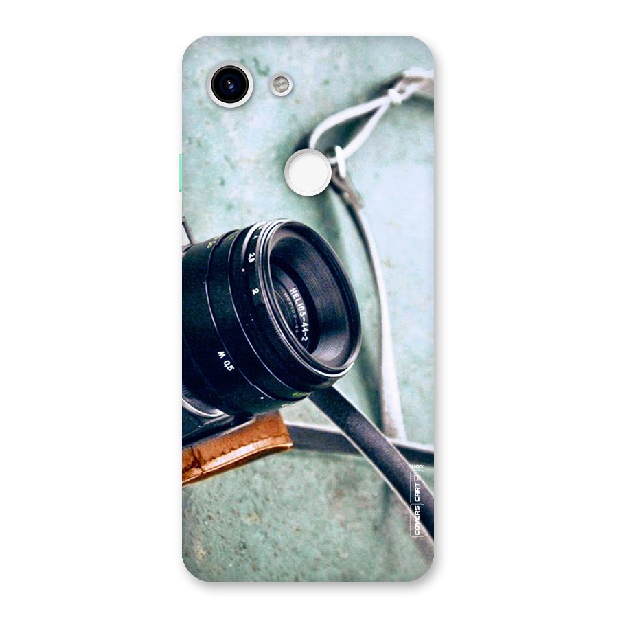 Leather Camera Lens Back Case for Google Pixel 3