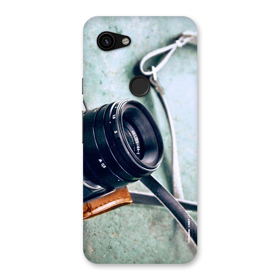 Leather Camera Lens Back Case for Google Pixel 3a