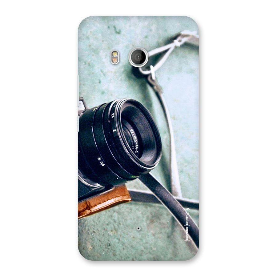 Leather Camera Lens Back Case for HTC U11