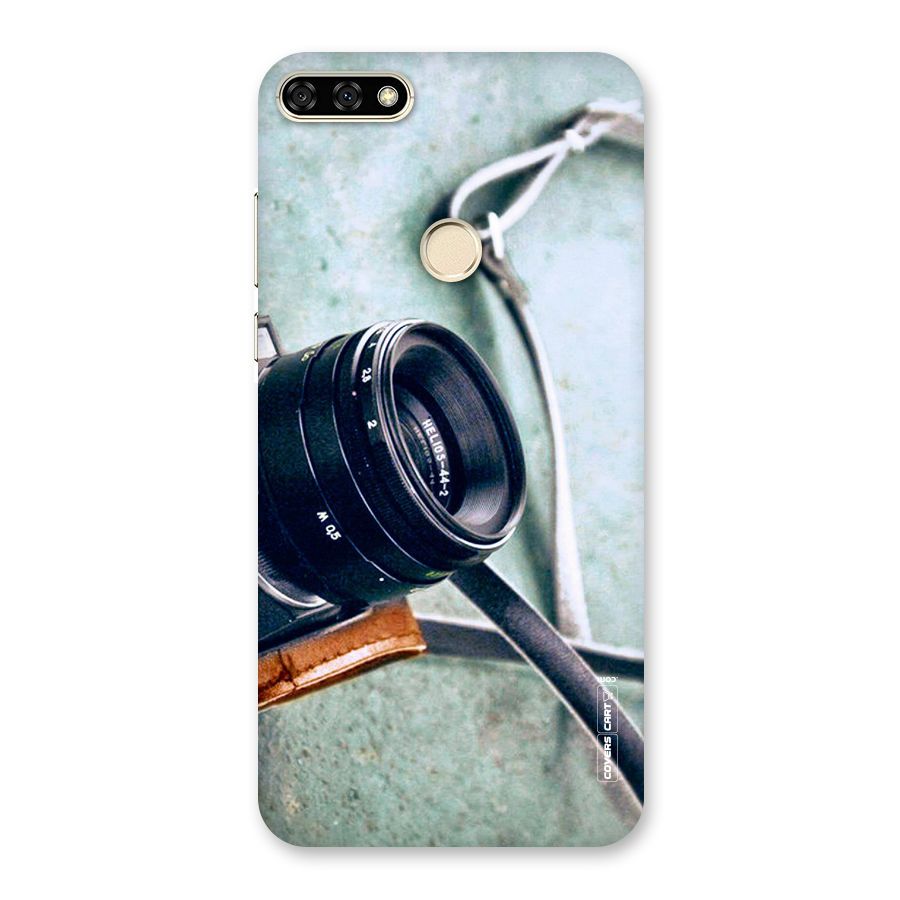 Leather Camera Lens Back Case for Honor 7A