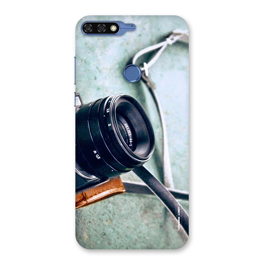 Leather Camera Lens Back Case for Honor 7C