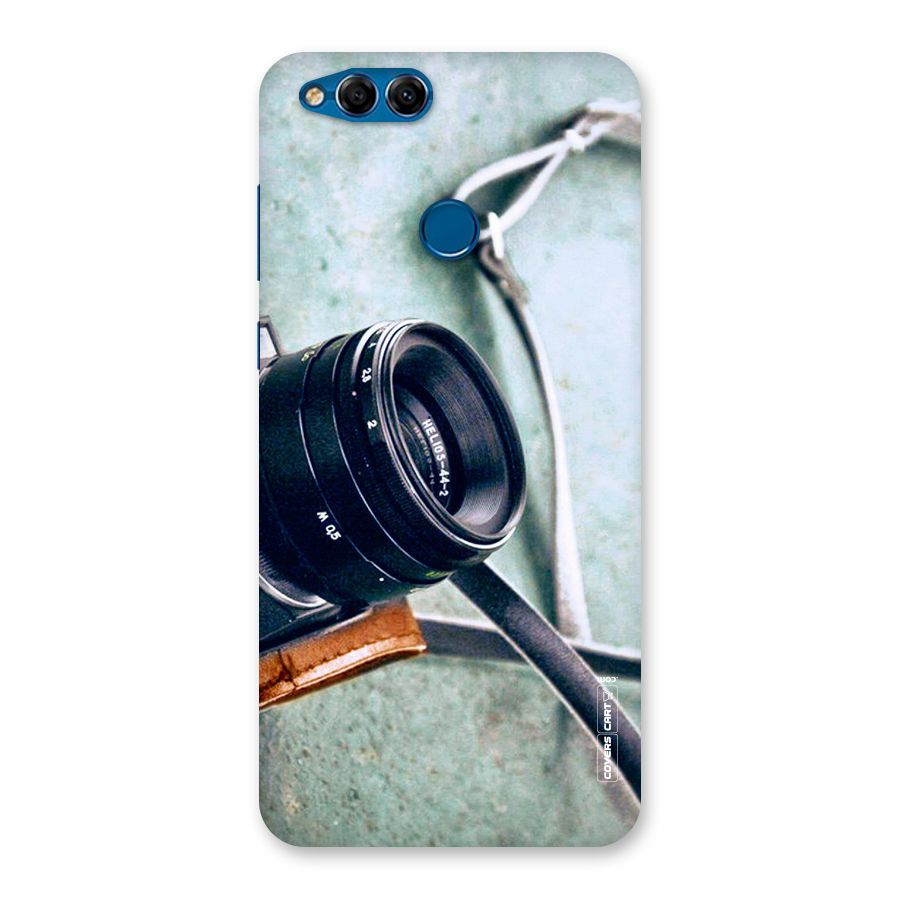 Leather Camera Lens Back Case for Honor 7X