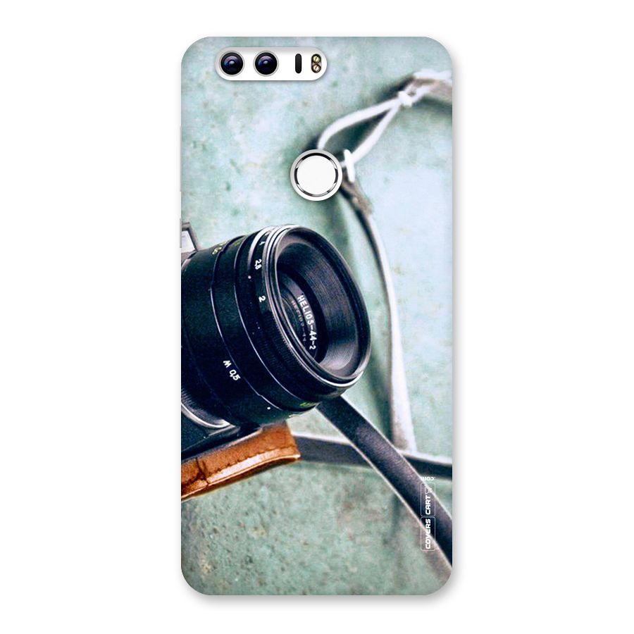 Leather Camera Lens Back Case for Honor 8