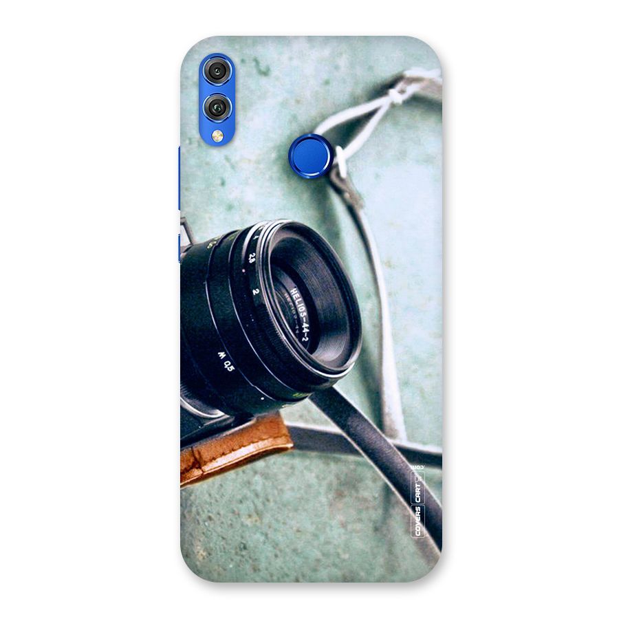 Leather Camera Lens Back Case for Honor 8X