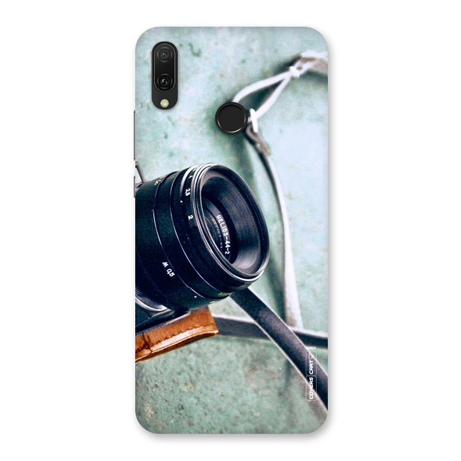 Leather Camera Lens Back Case for Huawei Y9 (2019)