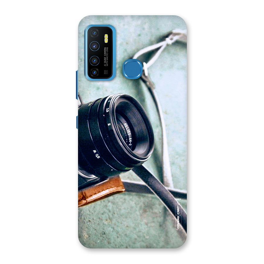 Leather Camera Lens Back Case for Infinix Hot 9