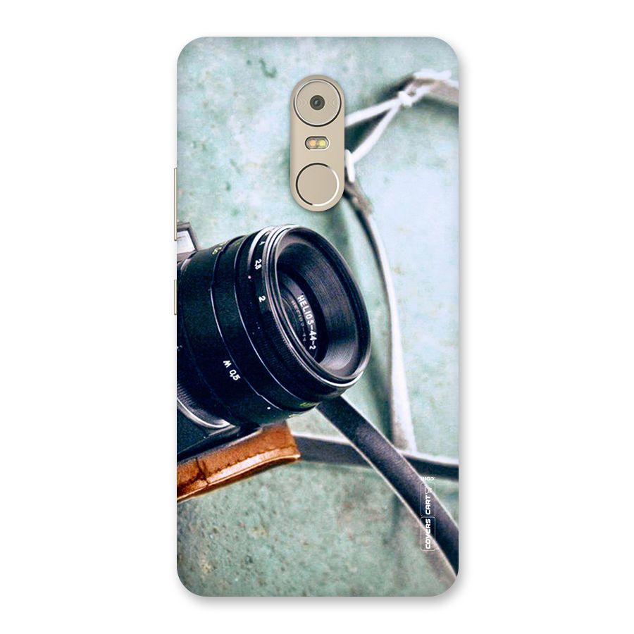 Leather Camera Lens Back Case for Lenovo K6 Note