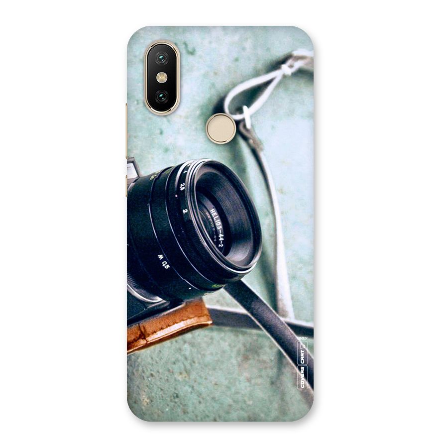 Leather Camera Lens Back Case for Mi A2