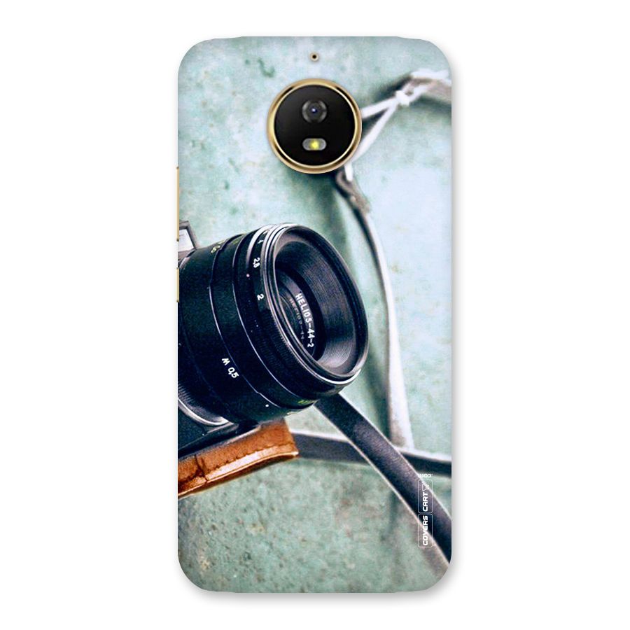 Leather Camera Lens Back Case for Moto G5s