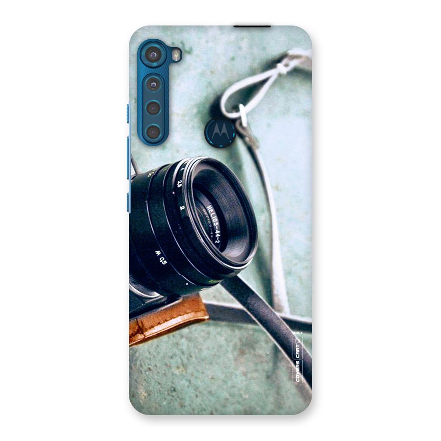 Leather Camera Lens Back Case for Motorola One Fusion Plus