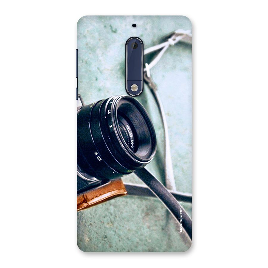 Leather Camera Lens Back Case for Nokia 5