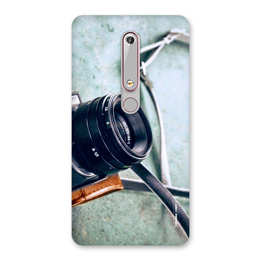 Leather Camera Lens Back Case for Nokia 6.1