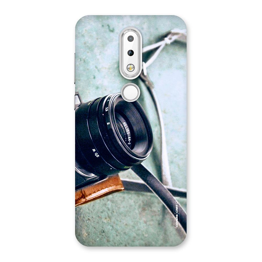 Leather Camera Lens Back Case for Nokia 6.1 Plus