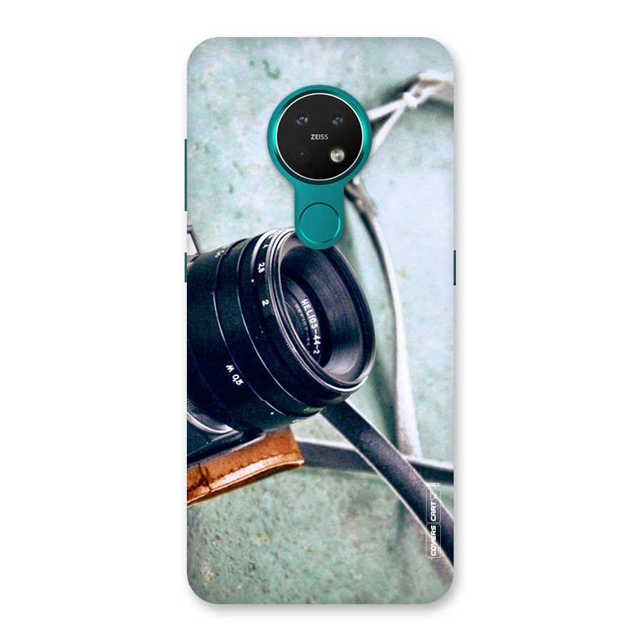 Leather Camera Lens Back Case for Nokia 7.2