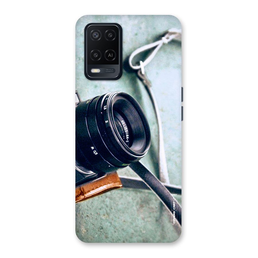 Leather Camera Lens Back Case for Oppo A54