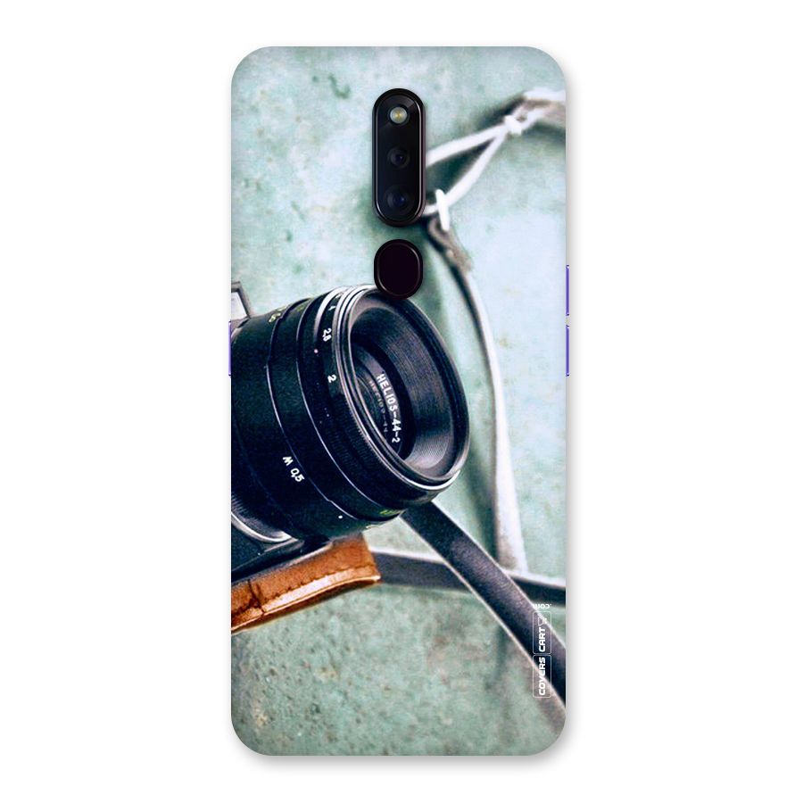 Leather Camera Lens Back Case for Oppo F11 Pro