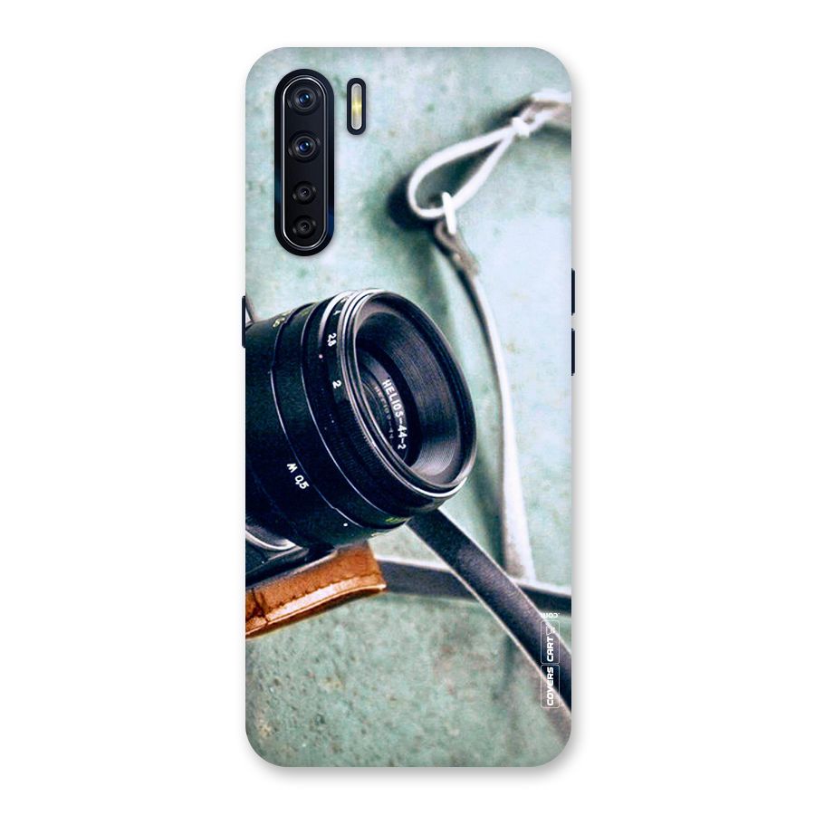 Leather Camera Lens Back Case for Oppo F15