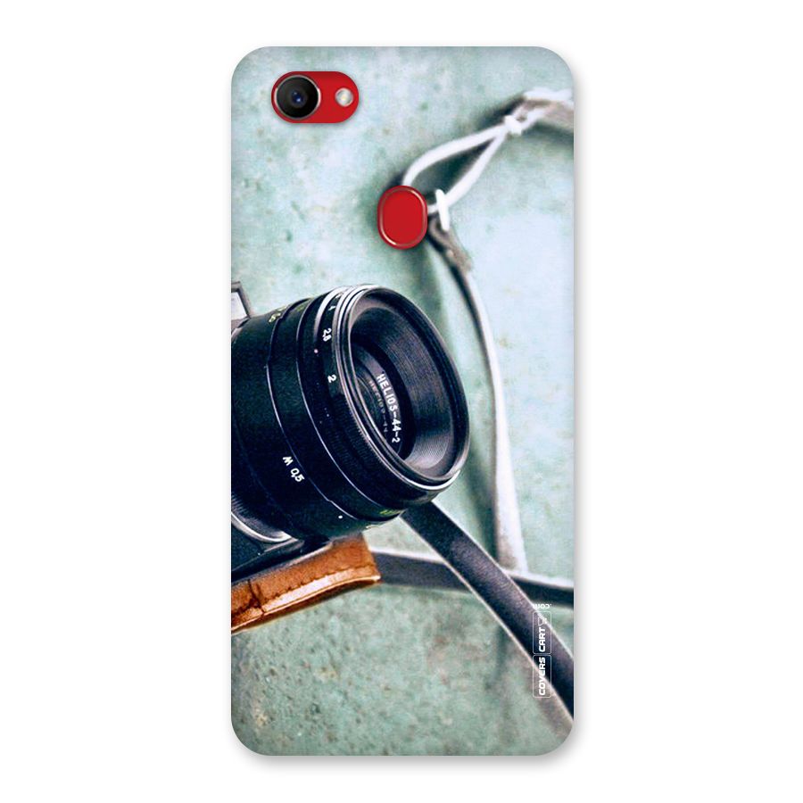 Leather Camera Lens Back Case for Oppo F7