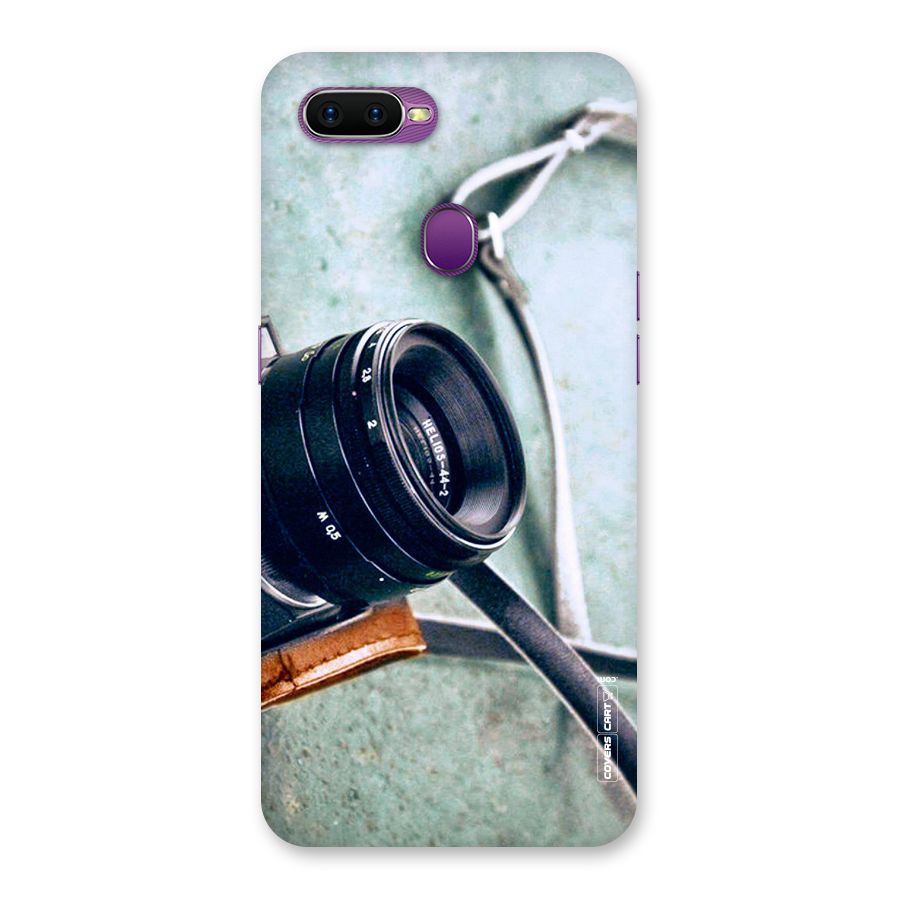 Leather Camera Lens Back Case for Oppo F9