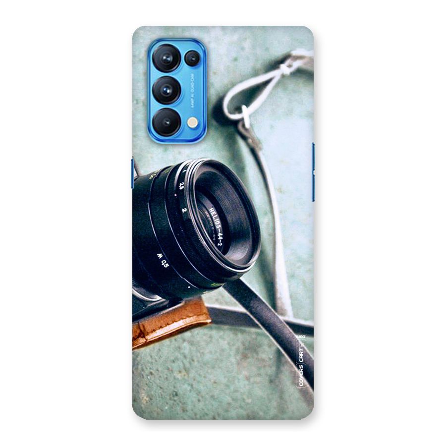 Leather Camera Lens Back Case for Oppo Reno5 Pro 5G