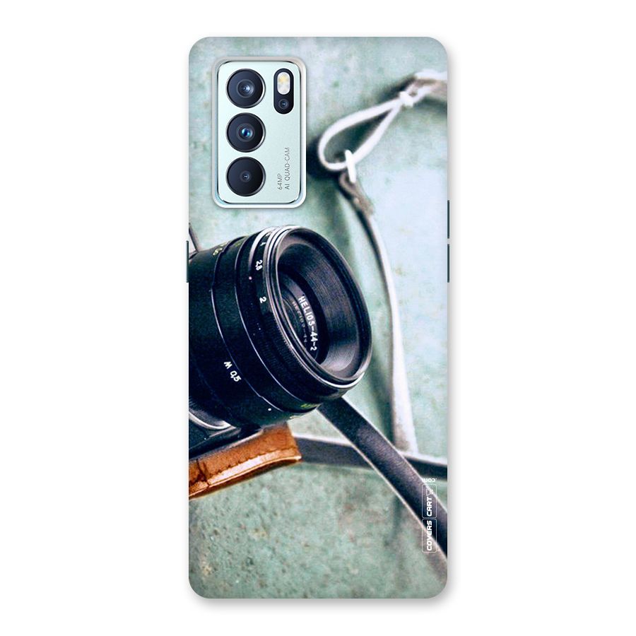 Leather Camera Lens Back Case for Oppo Reno6 Pro 5G