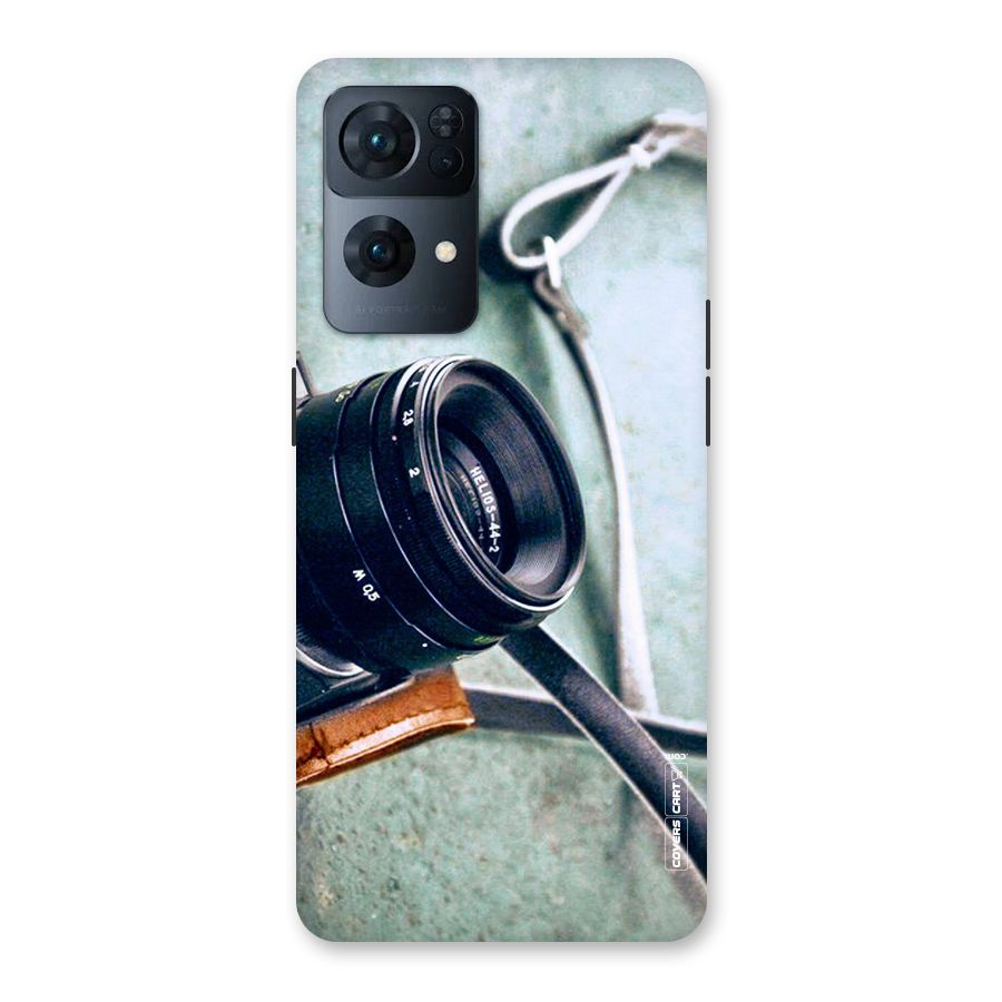 Leather Camera Lens Back Case for Oppo Reno7 Pro 5G