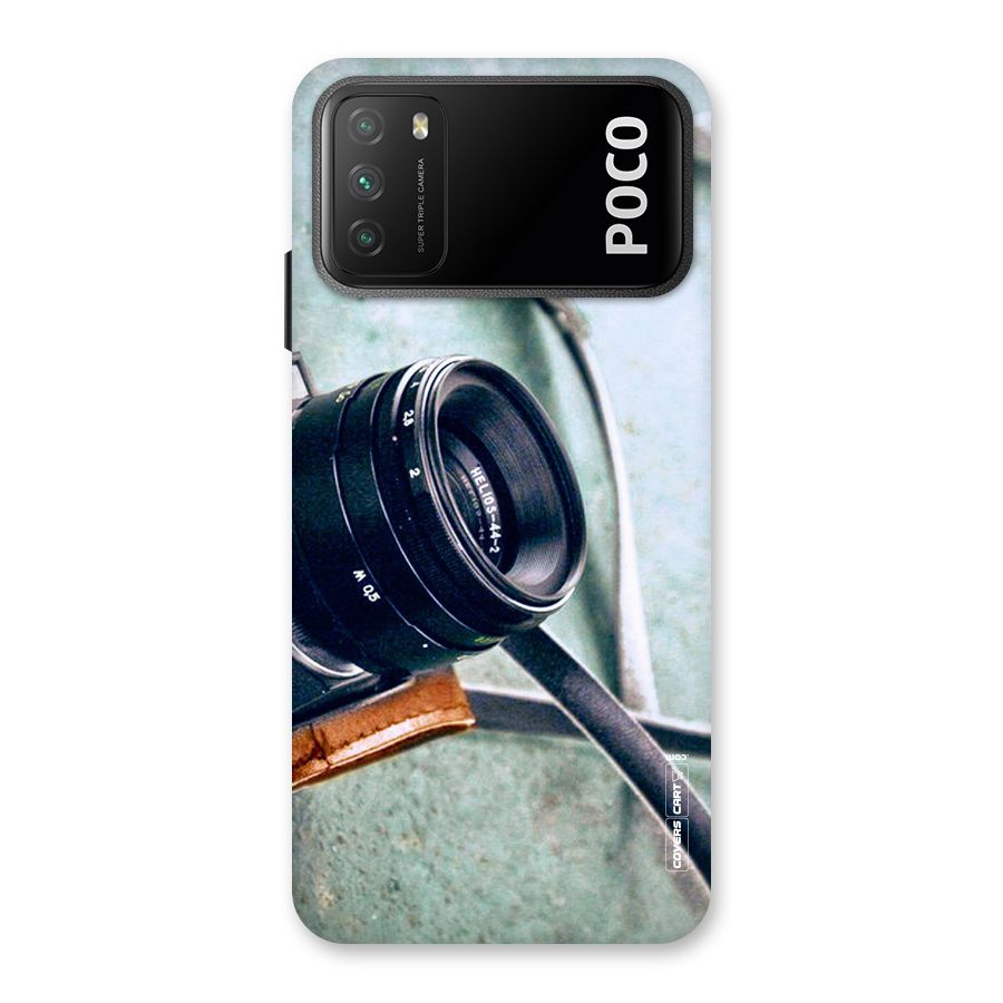 Leather Camera Lens Back Case for Poco M3