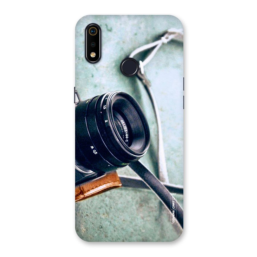 Leather Camera Lens Back Case for Realme 3i