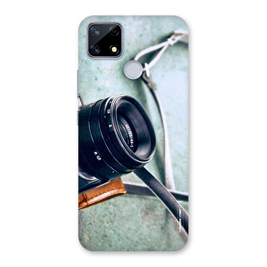 Leather Camera Lens Back Case for Realme Narzo 20