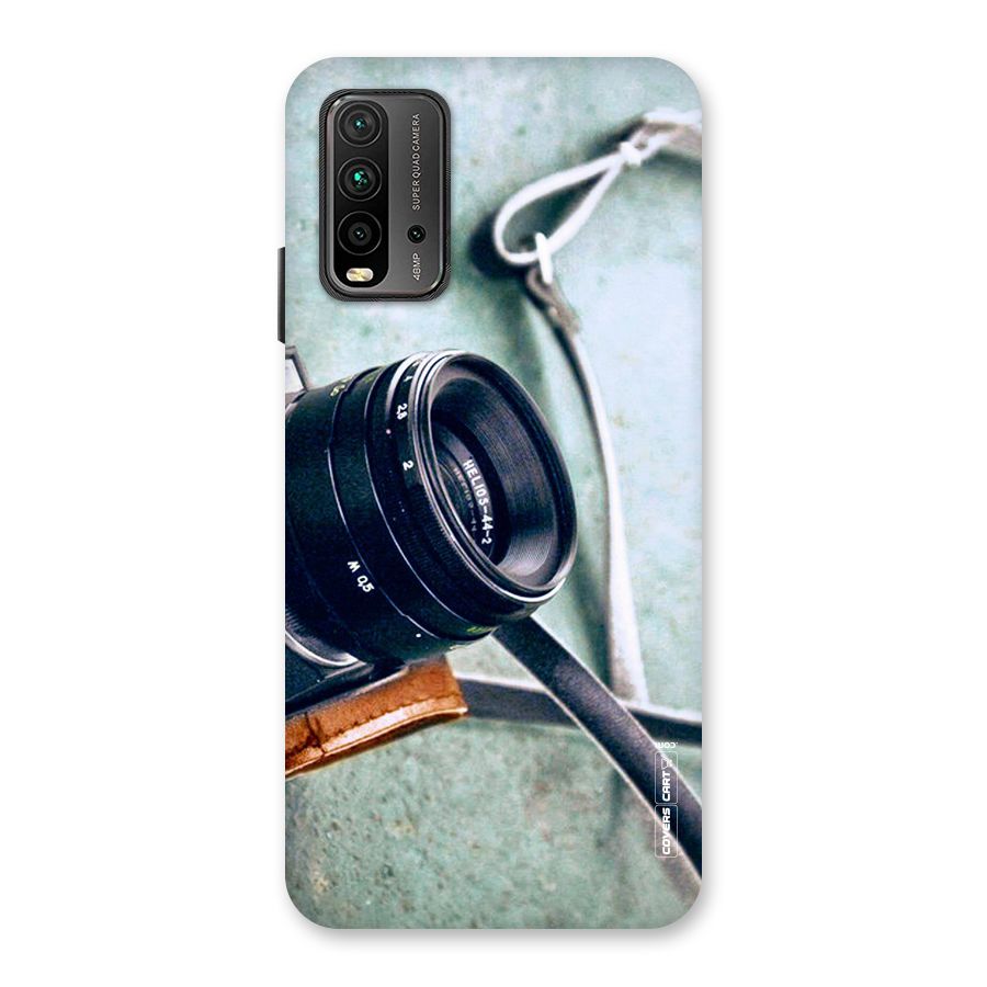 Leather Camera Lens Back Case for Redmi 9 Power
