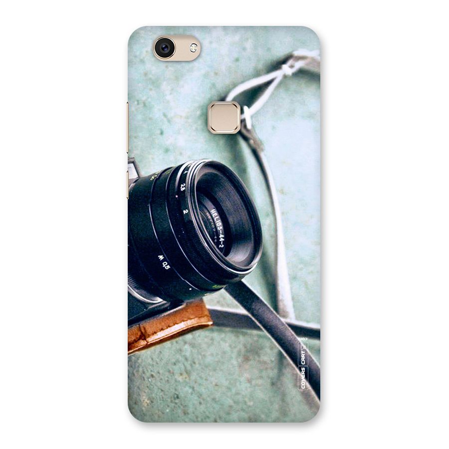 Leather Camera Lens Back Case for Vivo V7