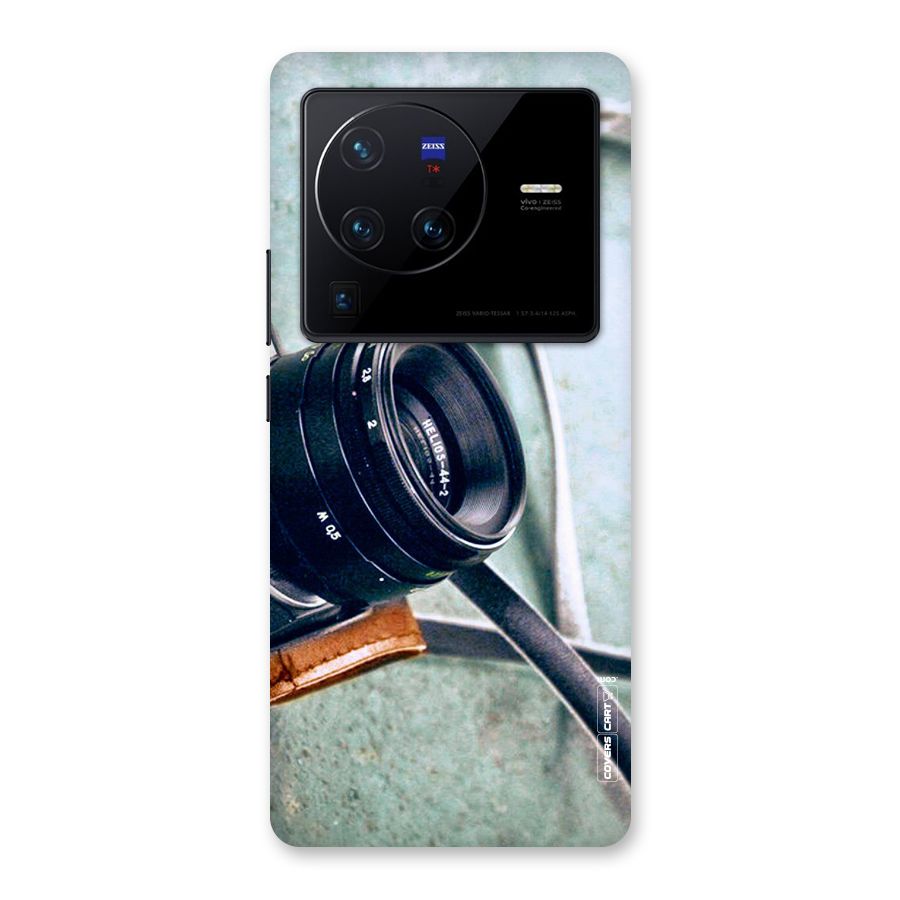 Leather Camera Lens Back Case for Vivo X80 Pro