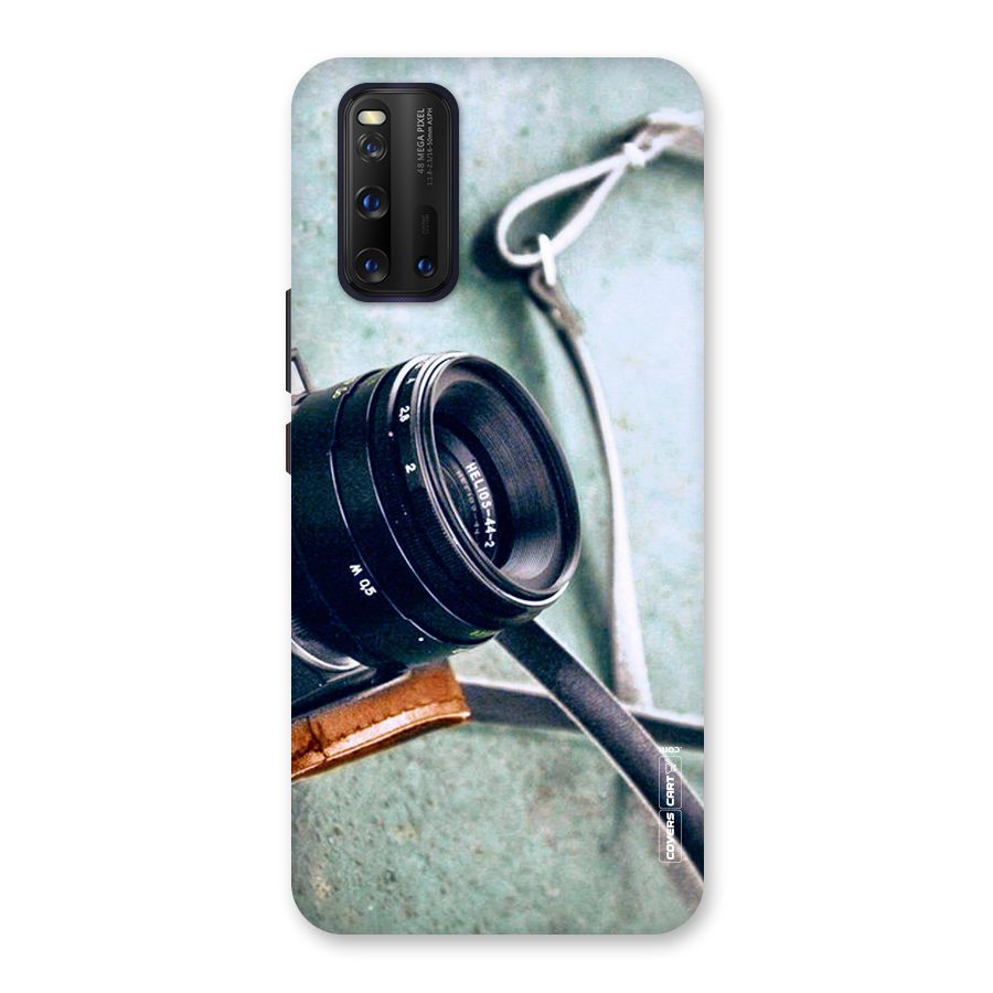 Leather Camera Lens Back Case for Vivo iQOO 3
