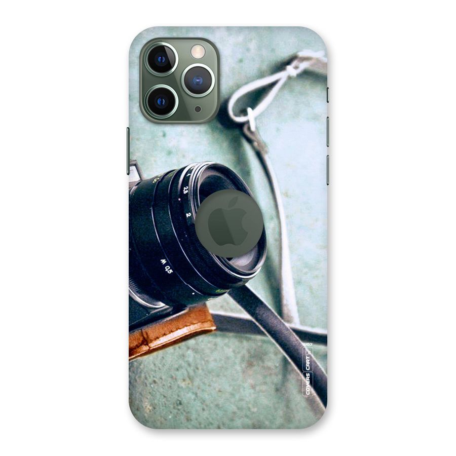 Leather Camera Lens Back Case for iPhone 11 Pro Logo  Cut