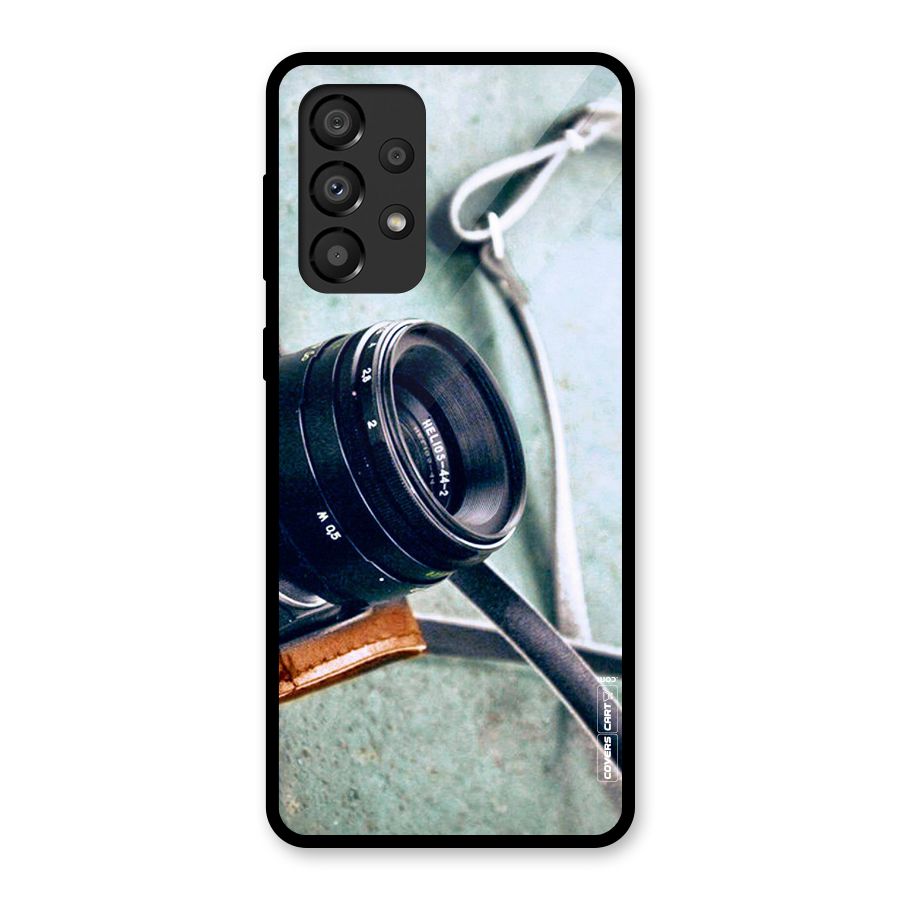 Leather Camera Lens Glass Back Case for Galaxy A33 5G