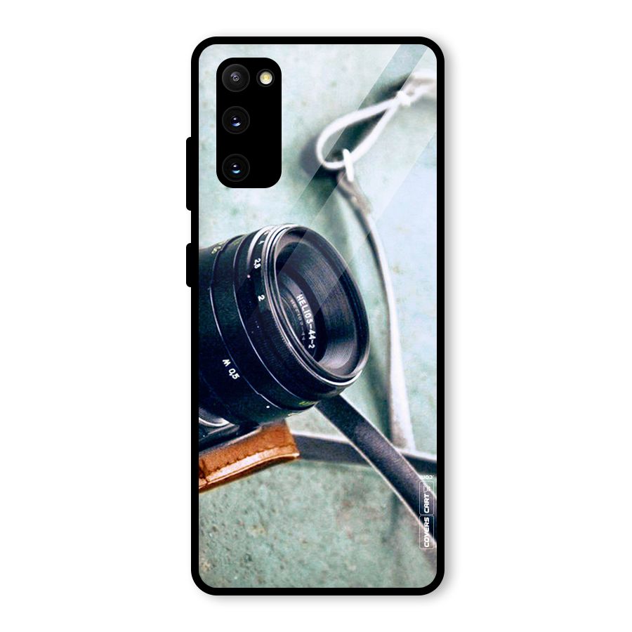 Leather Camera Lens Glass Back Case for Galaxy S20 FE 5G