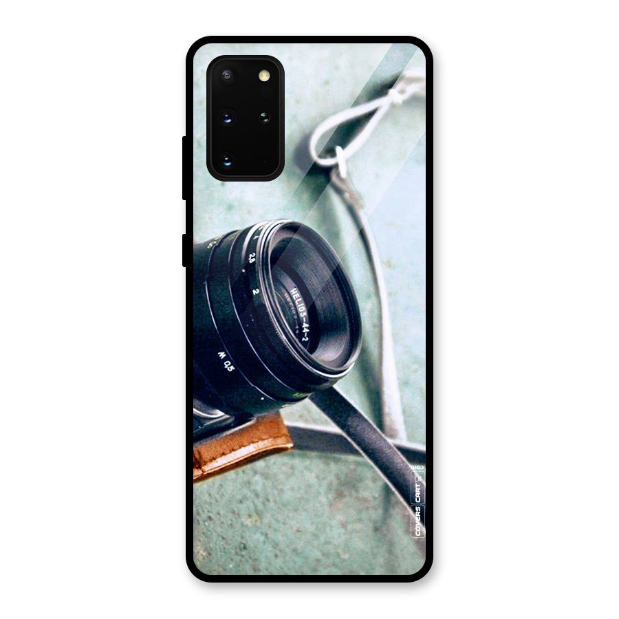 Leather Camera Lens Glass Back Case for Galaxy S20 Plus