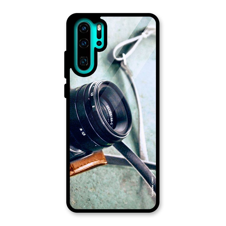 Leather Camera Lens Glass Back Case for Huawei P30 Pro
