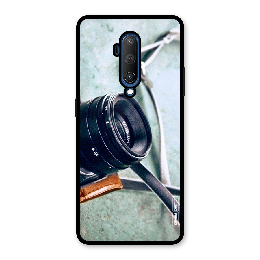 Leather Camera Lens Glass Back Case for OnePlus 7T Pro