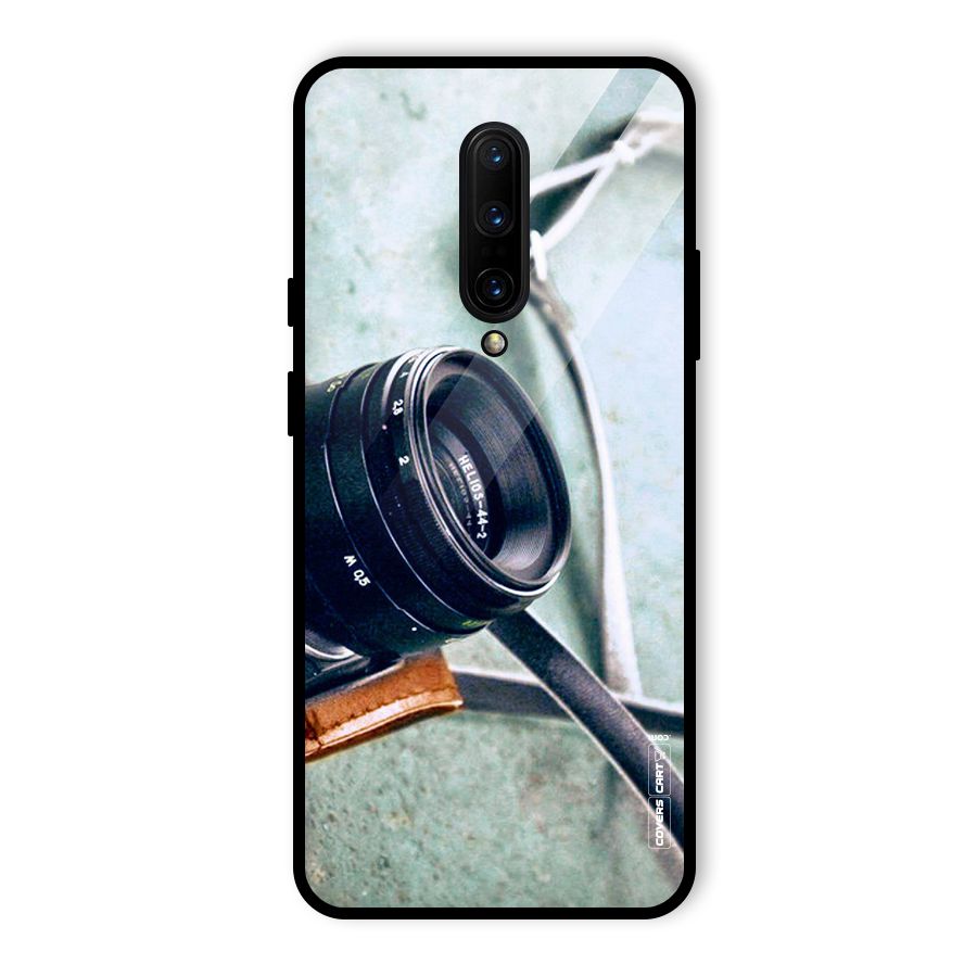 Leather Camera Lens Glass Back Case for OnePlus 7 Pro