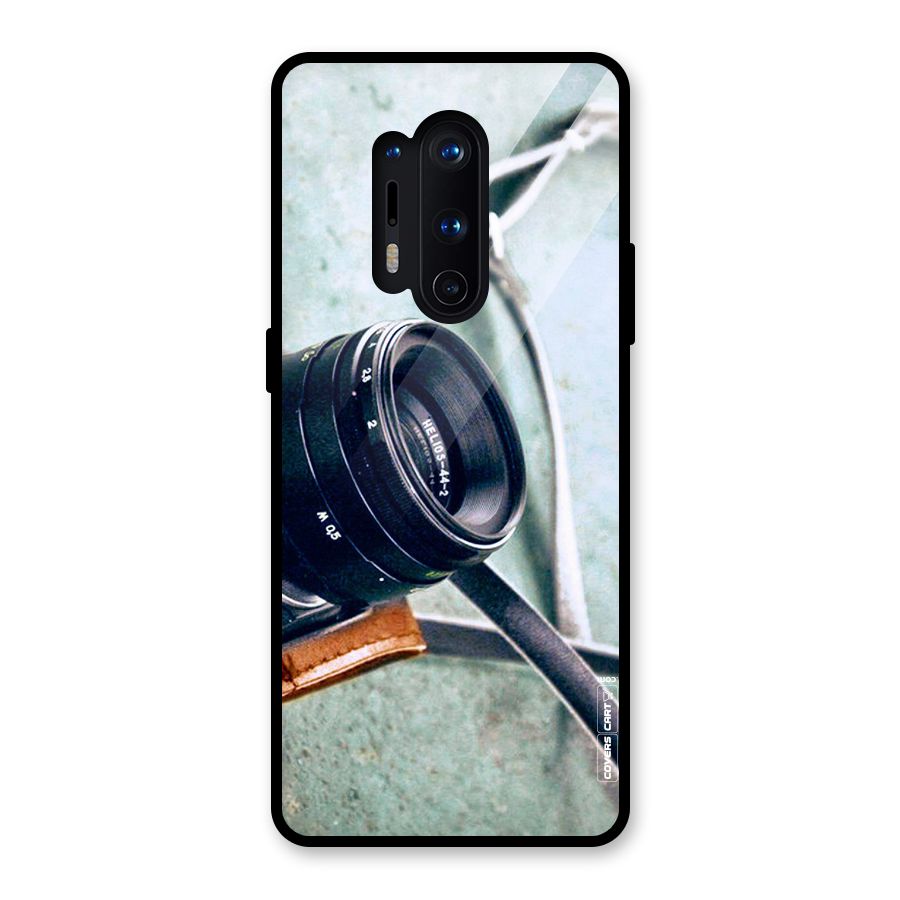 Leather Camera Lens Glass Back Case for OnePlus 8 Pro